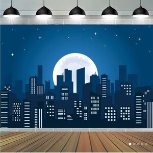 Superhero Super City Banner